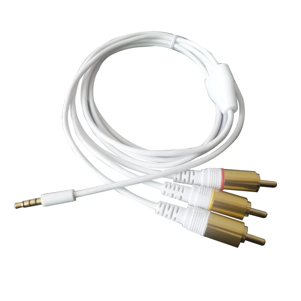 Аудио Видео кабель 3 5 мм до 3RCA 2 метра|audio video cable|video cable3.5mm to 3rca |