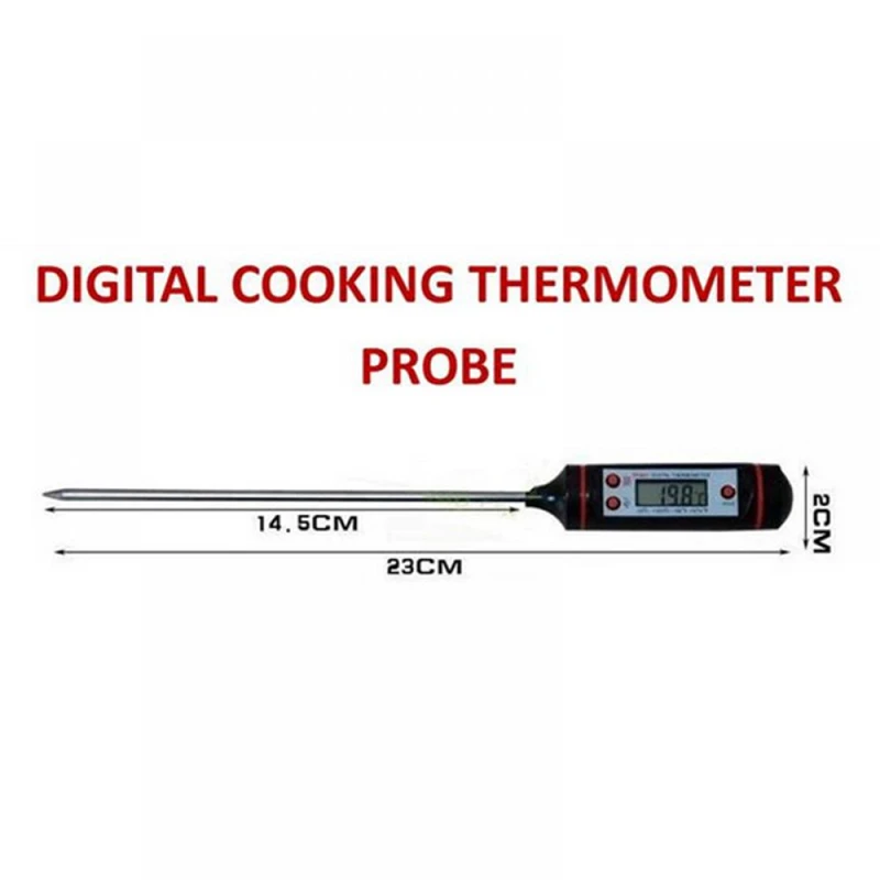 Memory Digital Cooking Food Probe Thermometer For Meat Water Milk BBQ Electronic Oven Kitchen Tools | Дом и сад