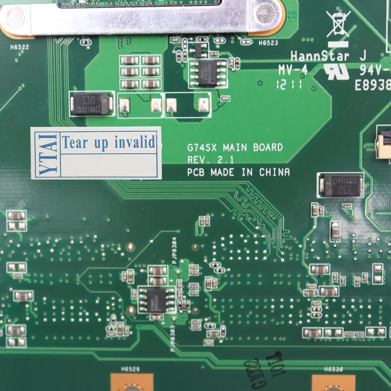 Оригинальная материнская плата для ноутбука ASUS G74SX G74S G74 2D MB GTX560M 2G REV: 2,1 HM65 полностью протестирована