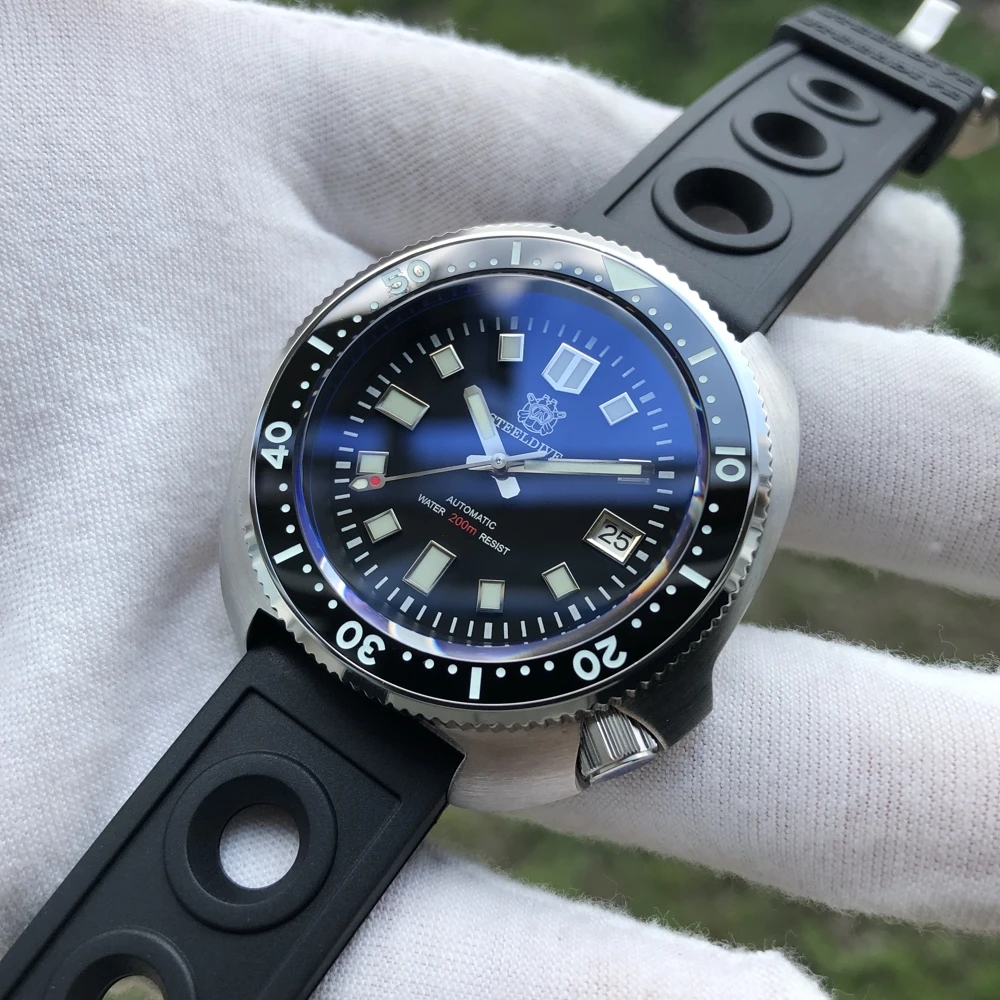 

Часы Steeldive Мужские механические, водонепроницаемые до 200 м, с сапфировым стеклом