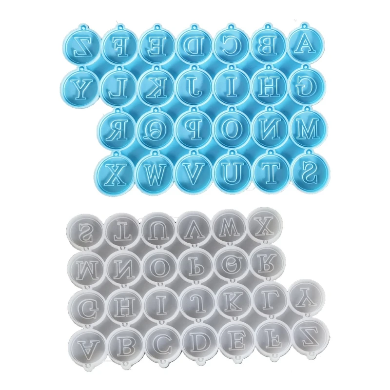 

Letter Earrings Epoxy Resin Mold Alphabet Bracelet Decoration Pendants Silicone Mould DIY Jewelry Necklace Pendant Mold