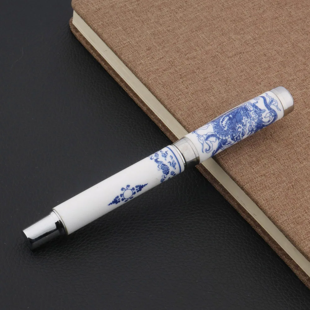 Ручка перьевая В Форме Дракона 0 7 мм сине белая|fountain pen|nib fountain penpen pen |