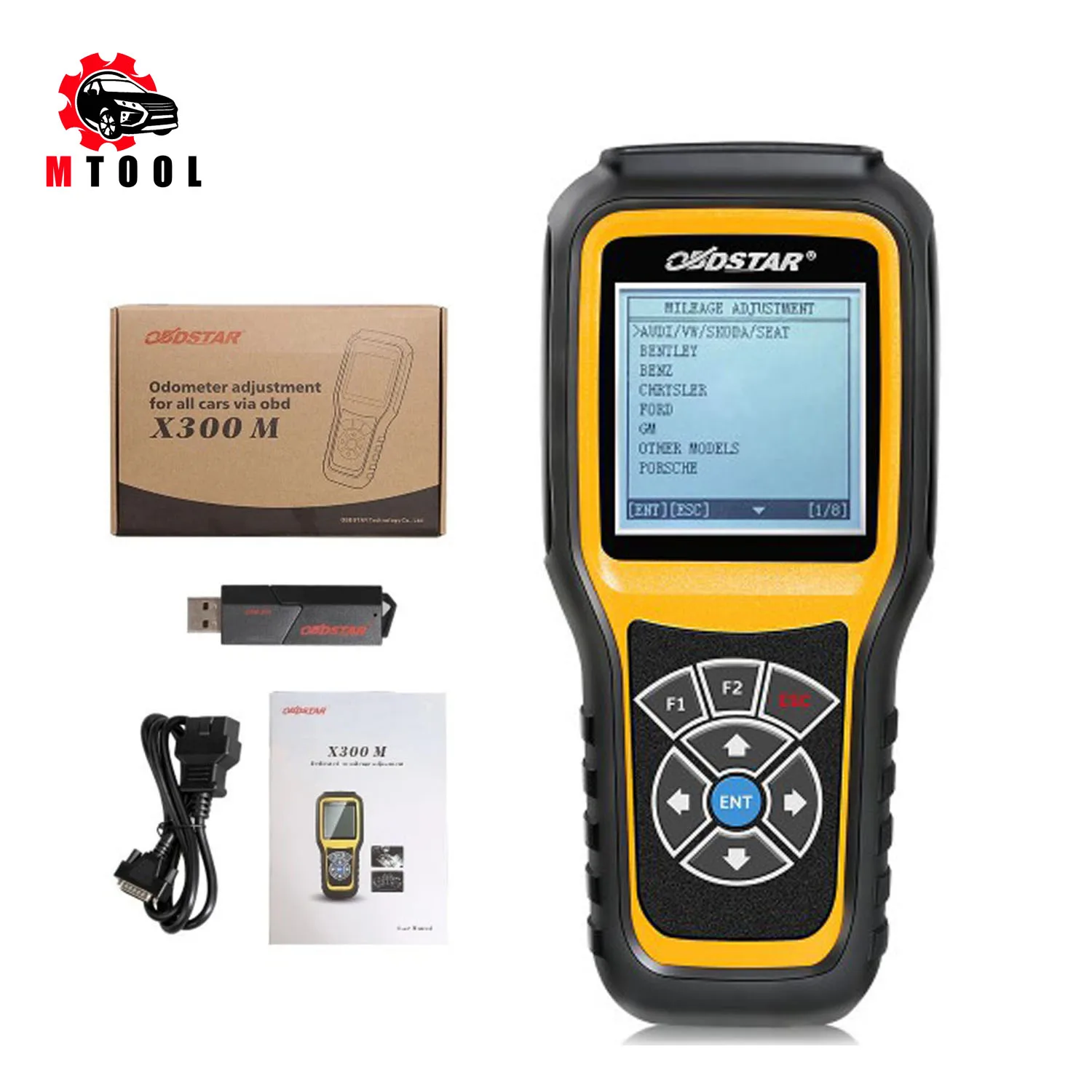 Mileage Adjustment Tool OBDSTAR X300M Cluster Calibration and OBDII Supporte for V-AG/benz/b-m-w KM Function | Автомобили и