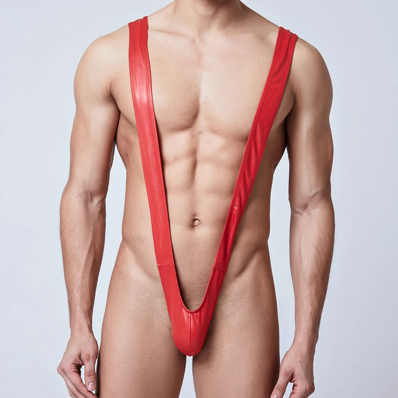 Сексуальное мужское нижнее белье V-типа Женское боди цельнокроеное трико Клубная