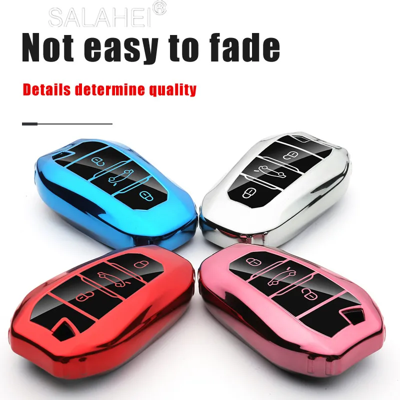 

TPU Car Key Remote Cover Case For Peugeot 308 408 508 2008 3008 4008 5008 Citroen C4 C4L C6 C3-XR Picasso DS3 DS4 DS5 Accessorie