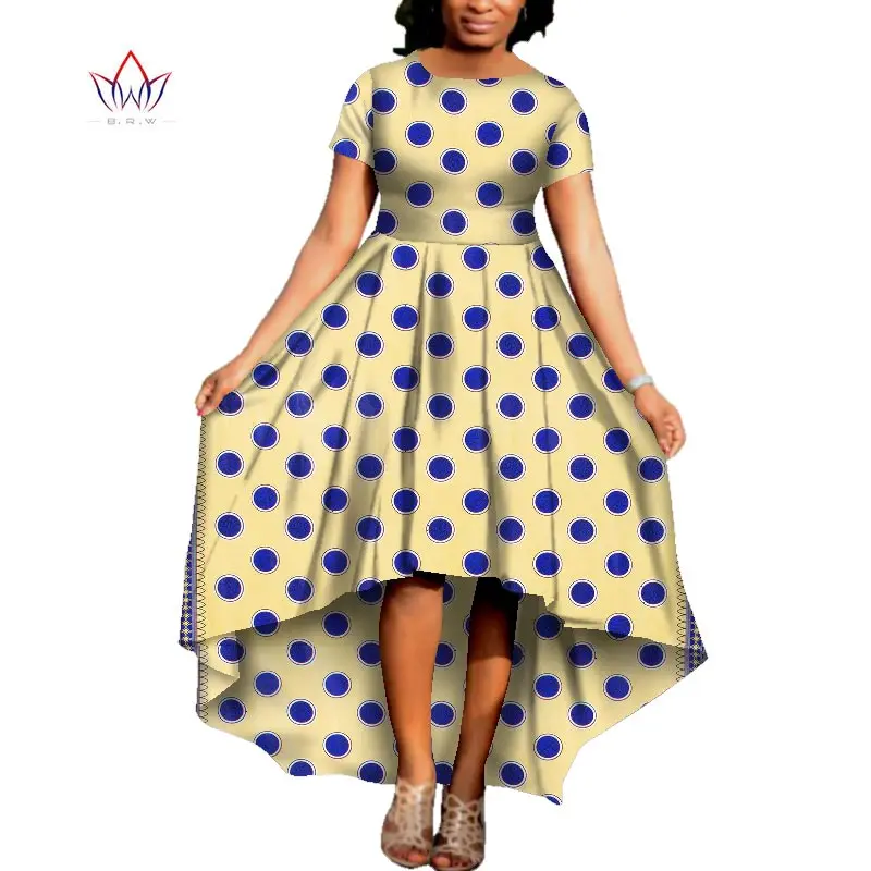 Африканское женское платье с круглым вырезом традиционная африканская одежда