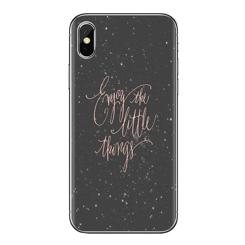 For Samsung Galaxy S2 S3 S4 S5 MINI S6 S7 edge S8 S9 Plus Note 2 3 4 5 8 Coque Fundas Enjoy The Little Things You Won Miss Cover |