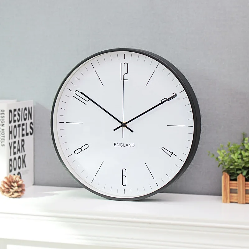 

12/14inch Nordic modern minimalist home living room wall clock large silent art clock