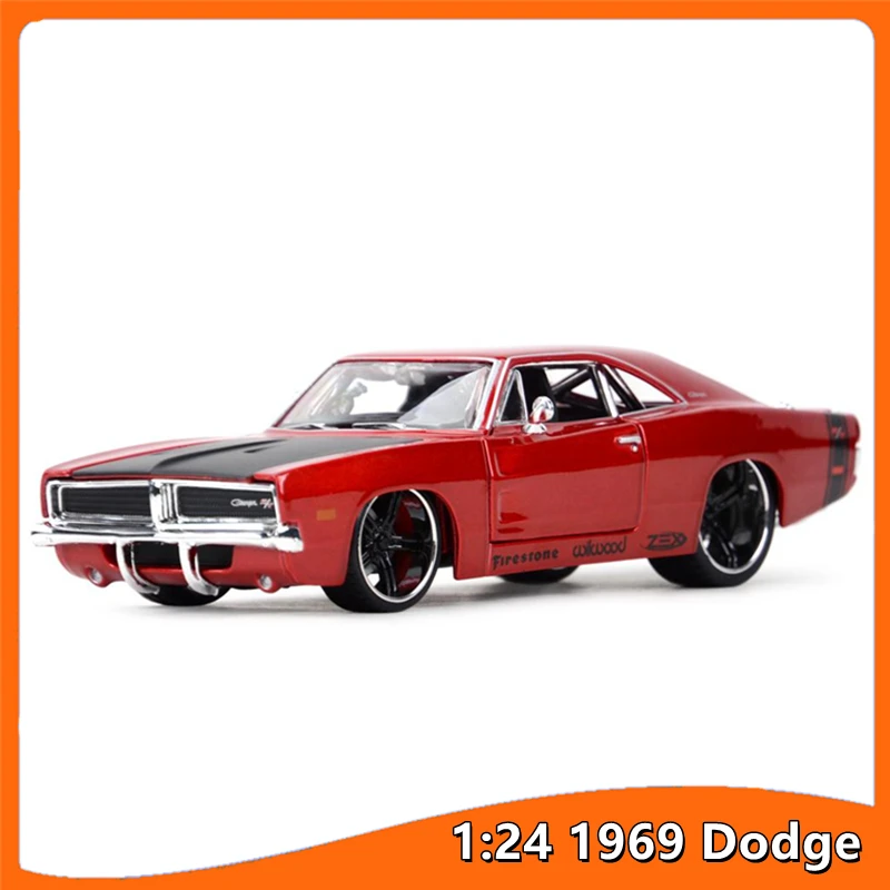 

SVIP Maisto 1:24 1969 Dodge Charger R T Static Die Cast Vehicles Collectible Model Car Toys