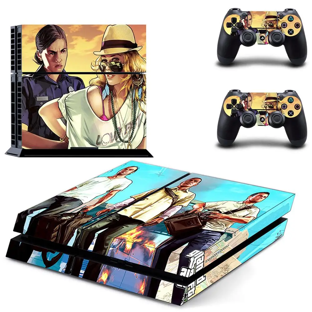 Стикер Grand Theft Auto GTA 5 PS4 стикер Play station 4 Skin PS чехол для PlayStation консоли и контроллера |