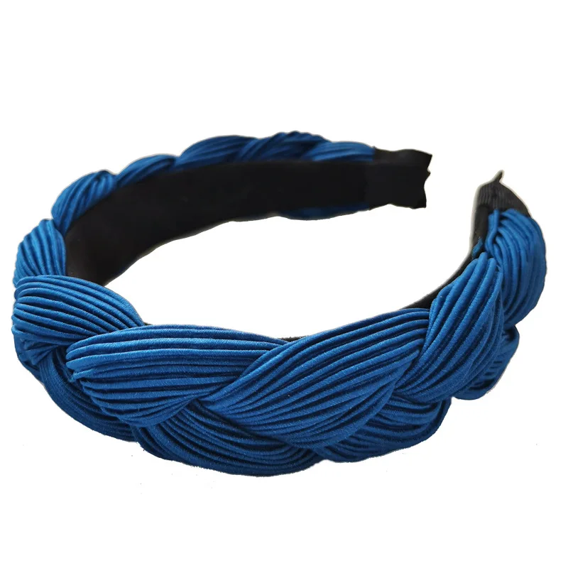

Free shipping fashion Twist weaving women hairbands girl's Pleated headbands lady's headwear purple hair accessories