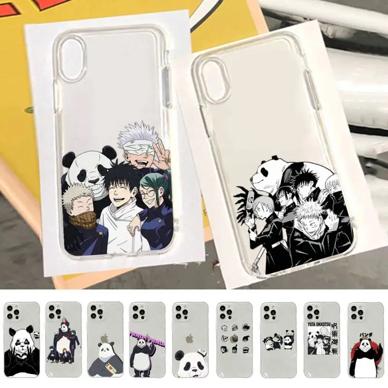 

Jujutsu Kaisen panda Phone Case for iphone 13 11 12 pro XS MAX 8 7 6 6S Plus X 5S SE 2020 XR case