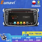 Eunavi 7 дюймов HD 2 Din Android автомобильный мультимедийный DVD плеер GPS для Ford Focus 2 II Mondeo S-MAX C-MAX стражи галактики 2 Din радио DSP авто