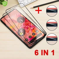 6 in 1 protective glass for google pixel 6 pro fingerprint screen protector tempered glass for pixel6 5a 4a 5g lens camera glass