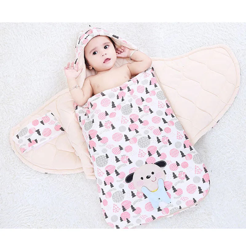 

Warm Baby Sleeping Bag Autumn Winter Newborns Swaddling Cotton Infant Receiving Blanket Baby Bedding Soft Kids Sleepsack Quality