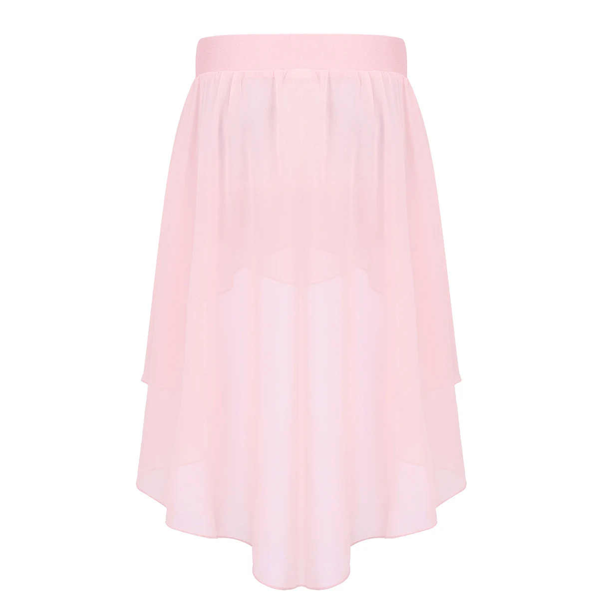 Юбка для балета и джаза девочек шифоновая юбка с высоким эластичным поясом