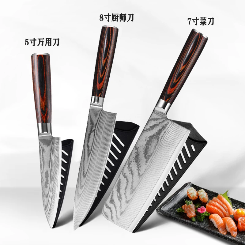 

Damascus Knives set DV8 67 Layer Chef Knife Japanese Kitchen Knife Damascus Stainless Steel Knives Ultra Sharp Pakka Handle