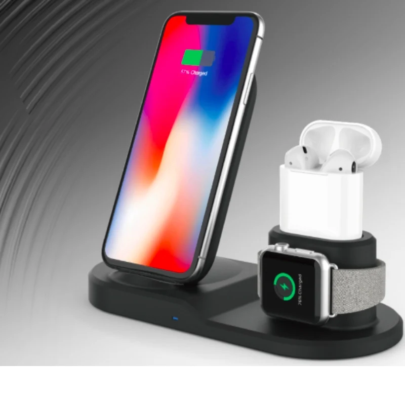 3 в 1 телефон быстро зарядного устройства для iPhone X XR Xs Smasung плюс портативное