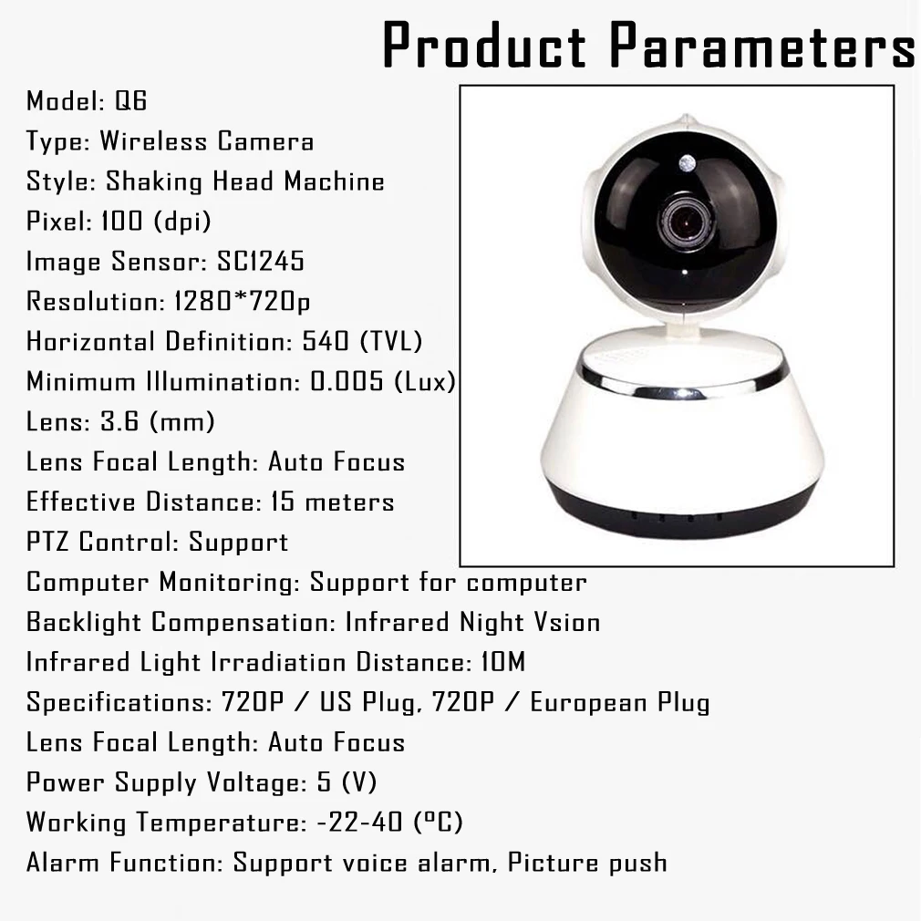 V380 1080/720P HD Беспроводная умная видеокамера с wi-fi домашняя ИК Веб-камера ночного видения HD Беспроводная IP камера