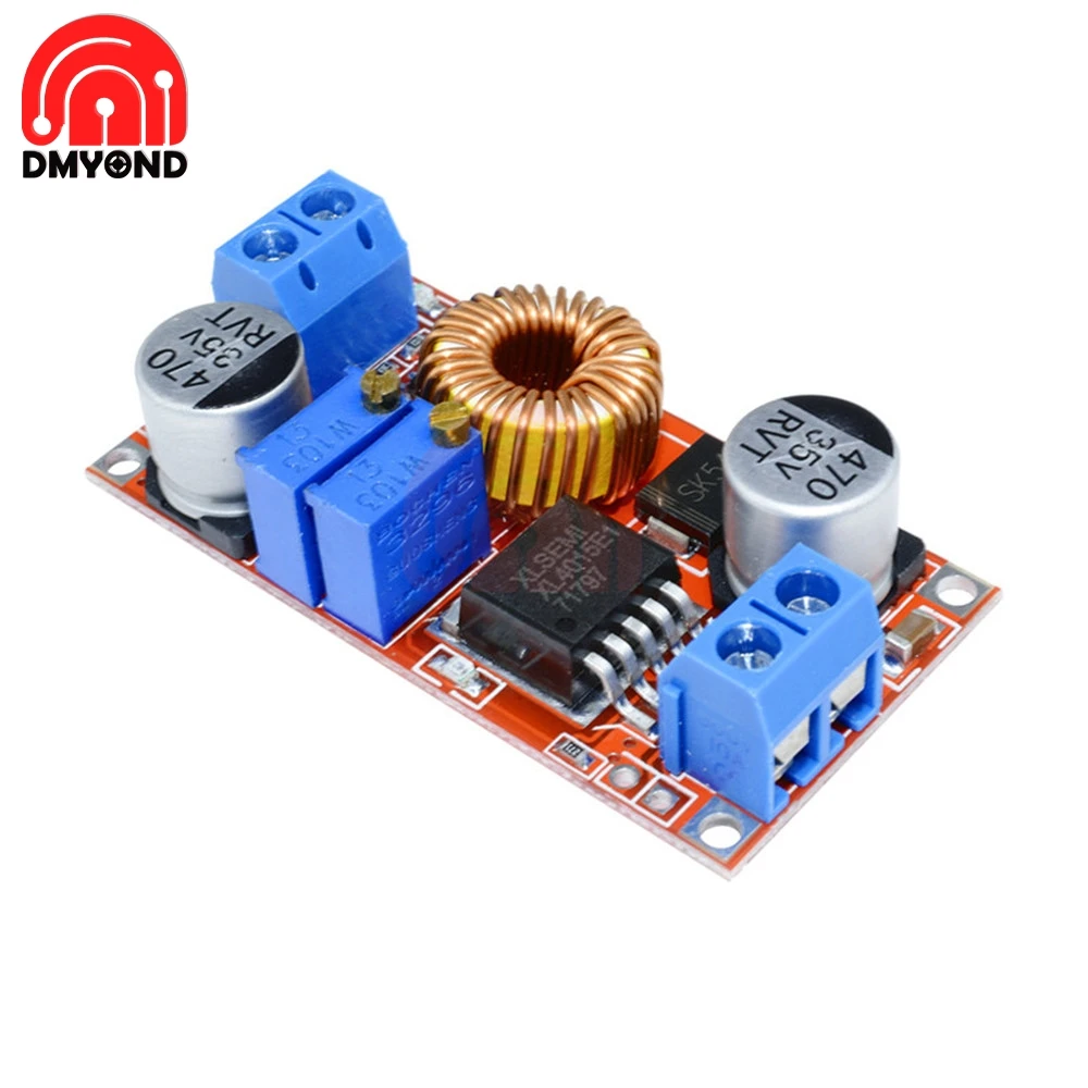 Регулируемый понижающий преобразователь CC CV Max 5A зарядная понижающая плата XL4015