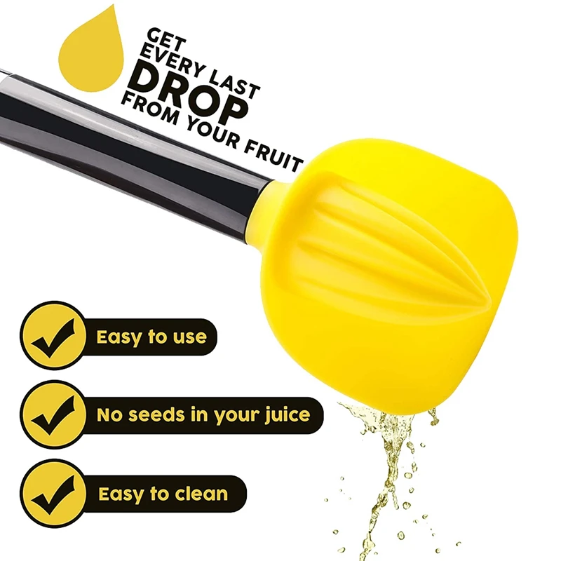 

2 Pack Lemon Juicers Orange Manual Squeezers Multifunctional Detachable Fruit Juicers with Built-in Peeling and Filter