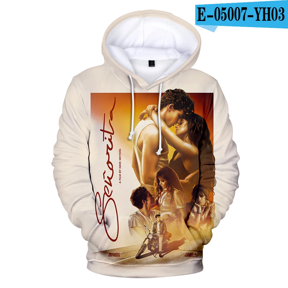 Senorita Camila Cabello& shawn mendes 3D Harajuku hoodies Sweatshirt New Women/men/Kids Parent-child Hoodies Sweatshirt - Цвет: YH03