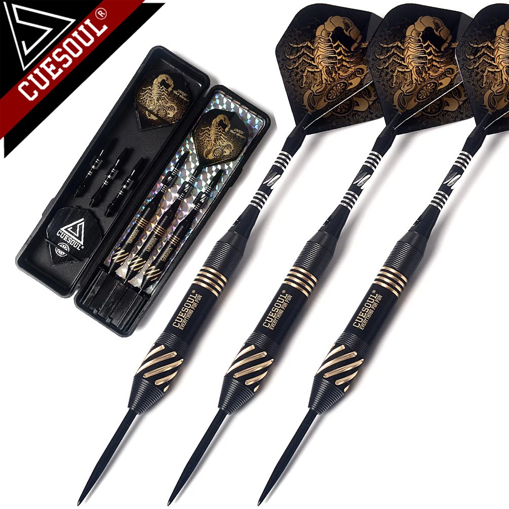 3 шт./компл. cueshoul Scorpin Serial Professional 22g 24g 26g 155 мм стальной наконечник Дротика s латунные