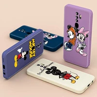 disney cute mickey mouse fashion for oppo a93s a74 a94 ax5 a31 find x3 x2 lite neo f17 f11 pro f7 f5 liquid silicone phone case