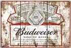 Budweiser зернистый ретро металл Оловянная табличка постер Настенный декор искусство потертый шик подарок
