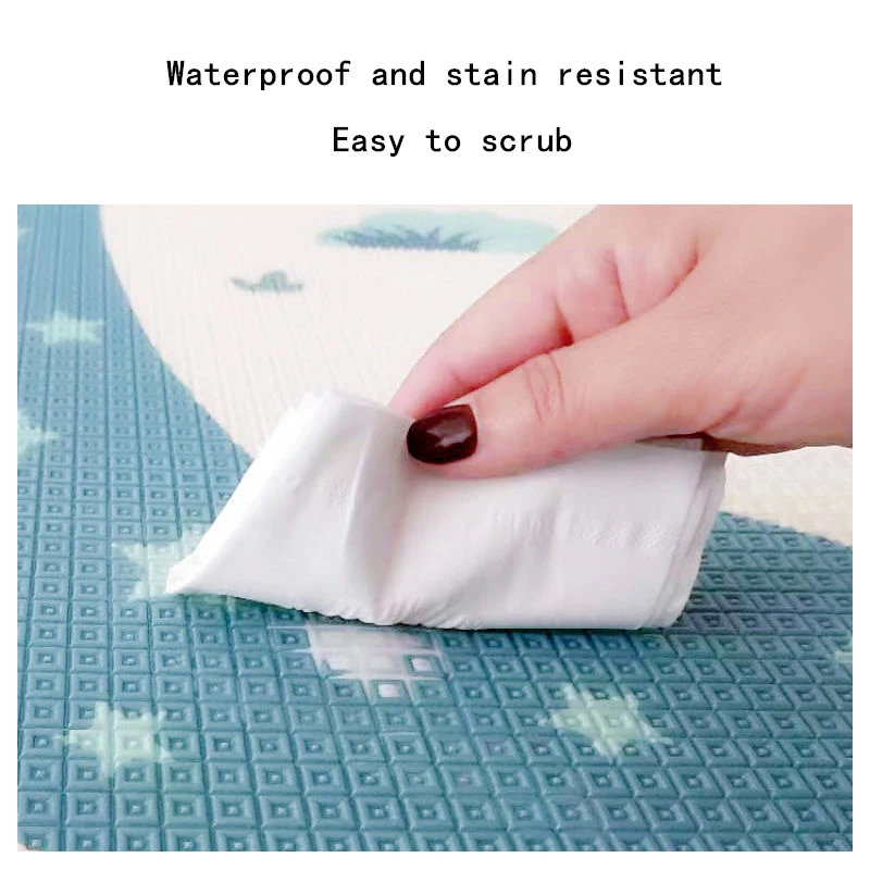 200 см by180CM экологически чистый толстый детский коврик для ползания складной