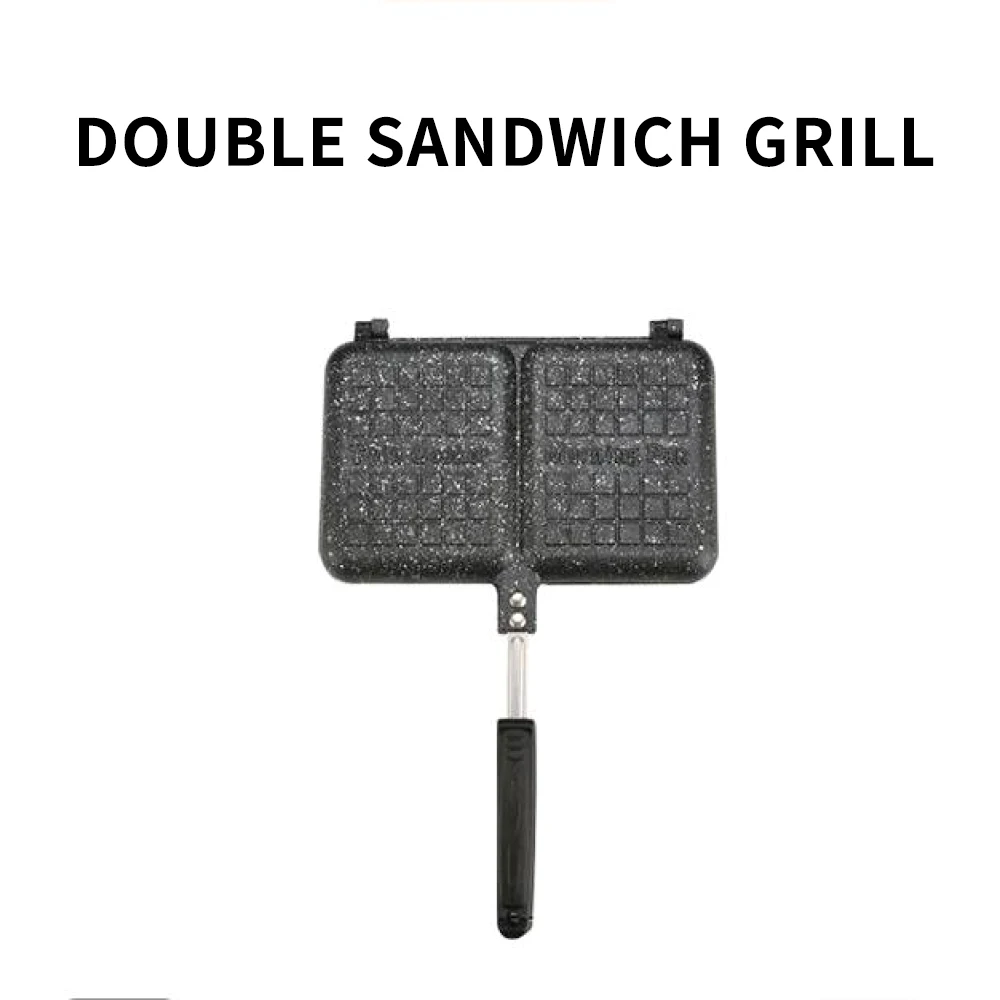 2 слота двухсторонний хлеб тостер для завтрака сэндвич Панини форма выпечки