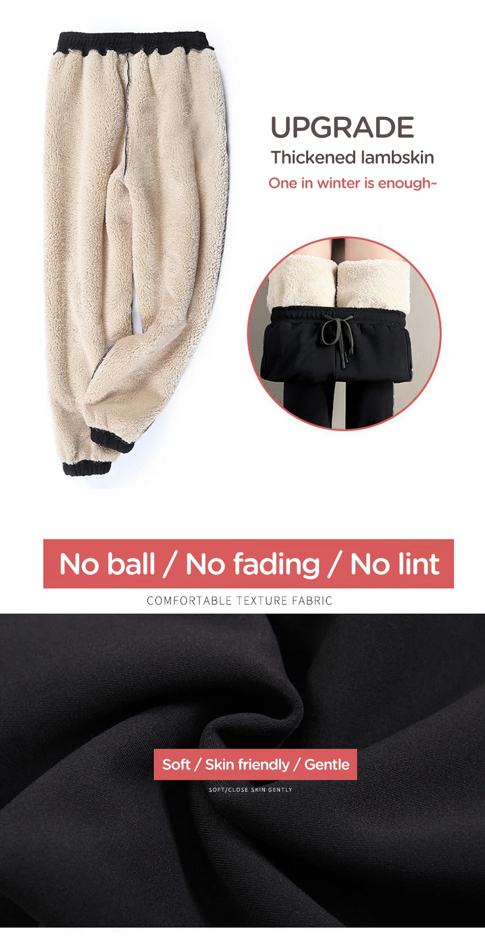 Women's Trousers Winter Thick Trousers Warm Velvet Sweatpants Plus Velvet Thick Casual Female Jogging Pants Loose Harem Pants
