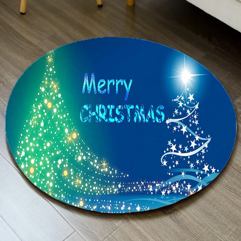 Рождественские ковры домашнее украшение коврик для спальни стула фланелевый