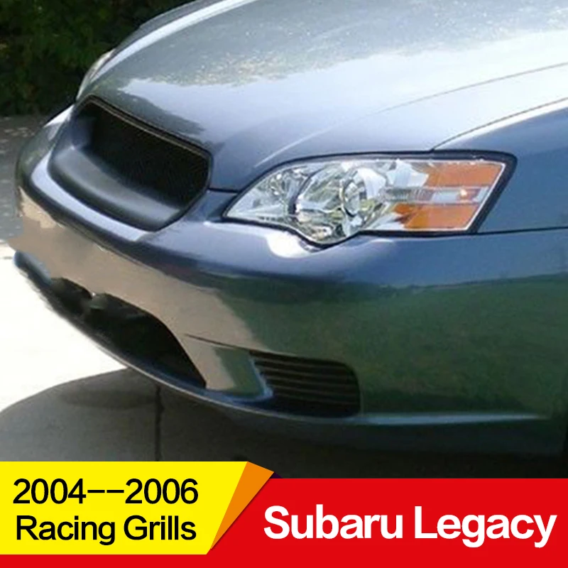 Использование для Subaru Legacy Racing Grills 2004 05 06 год углеродное волокно Refitt Передняя Центральная гоночная решетка крышка аксессуары