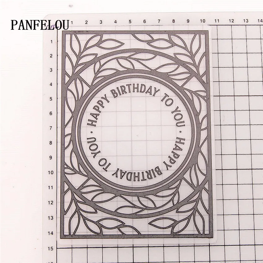 PANFELOU 10 5*14 8 на день рождения венок папки для тиснения Пластик Скрапбукинг DIY