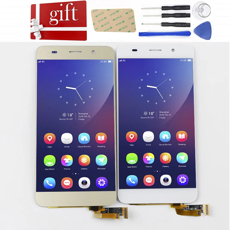 Для huawei Honor 4A Y6 ЖК-дисплей Экран SCL-L01 SCL-L04 SCL-L21 ЖК-дисплей Дисплей Панель Сенсорный экран планшета Стекло в сборе с рамкой