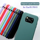 Poco X3 NFC C3 M2 F2 Pro твердый противоударный чехол из жидкого силикона чехол для XiaoMi Mi 10 Lite 9 SE 8 до 9 лет Pro Mi A3 Mi Note 10 Mi до 10 ти лет