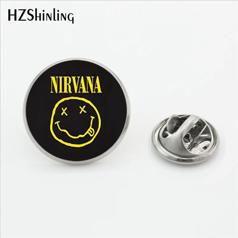 Новинка Nirvana улыбка лицо бабочка серебряные ювелирные изделия My Chemical Romance нержавеющая сталь нагрудные булавки рубашка воротник булавка
