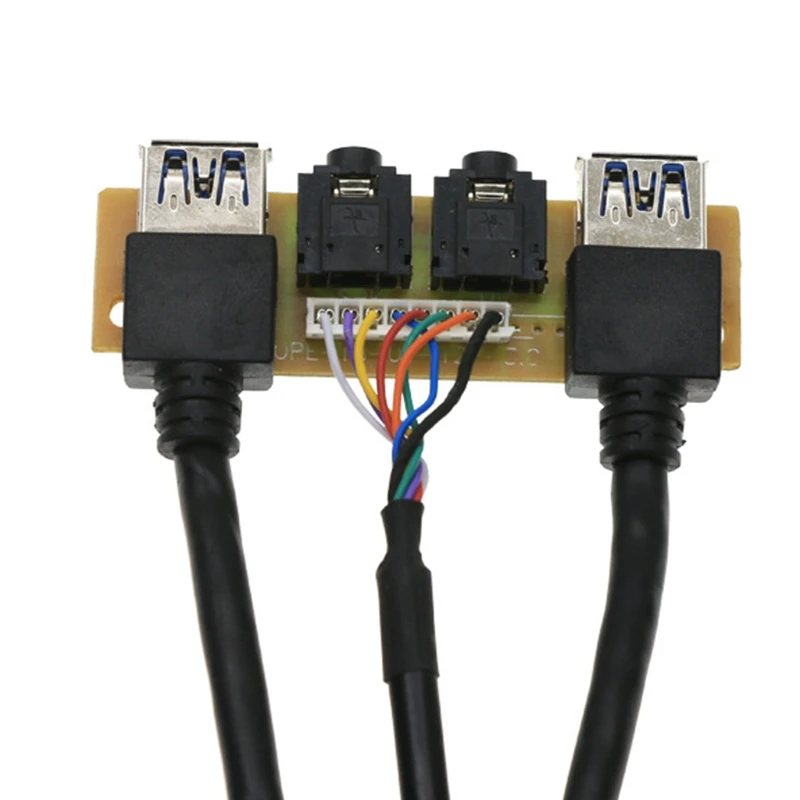 Передний чехол панель USB3.0 + H D аудио разъем порты I/O плата Внутренний провод |
