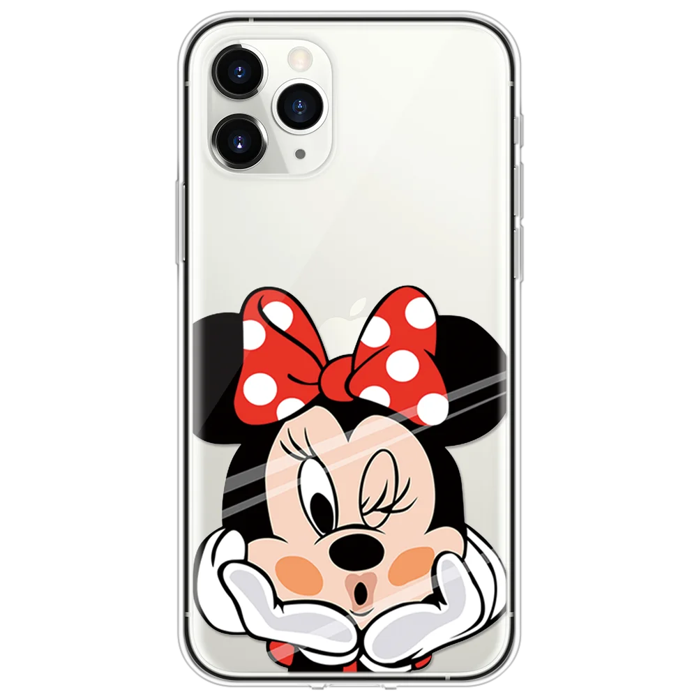 mini ТПУ мультяшный милый чехол для iPhone 8 Чехол 7 8 Plus 11 Pro 5 6 6S XR 5S 5C 4 4S SE Funda для iPhone XS Max чехол s для iPhone X чехол - Цвет: mini