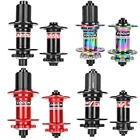 Разноцветная дуга 32H ступица горного велосипеда MTB дисковые тормозные втулки NBK передний подшипник 9x100 10x135 задний 15x100 12x142 для Shimano 8-11S