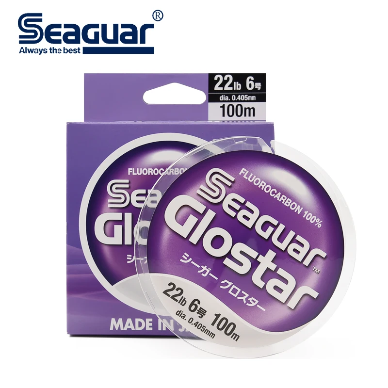 Seaguar GLOSTAR фторопластовая рыболовная леска 4LB 70LB Тесты углеродного волокна для