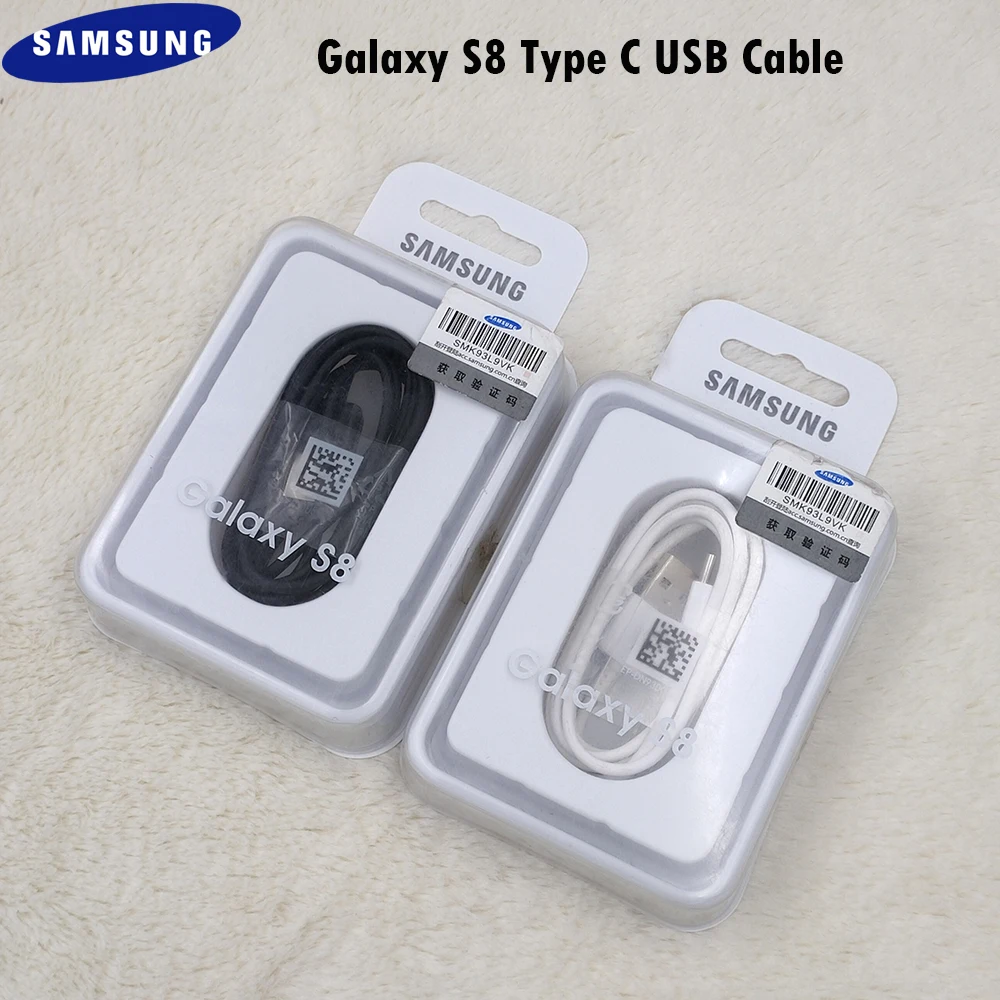 Оригинальный USB-кабель Samsung Type-C 120 см 3 А адаптивный кабель для быстрой зарядки Galaxy