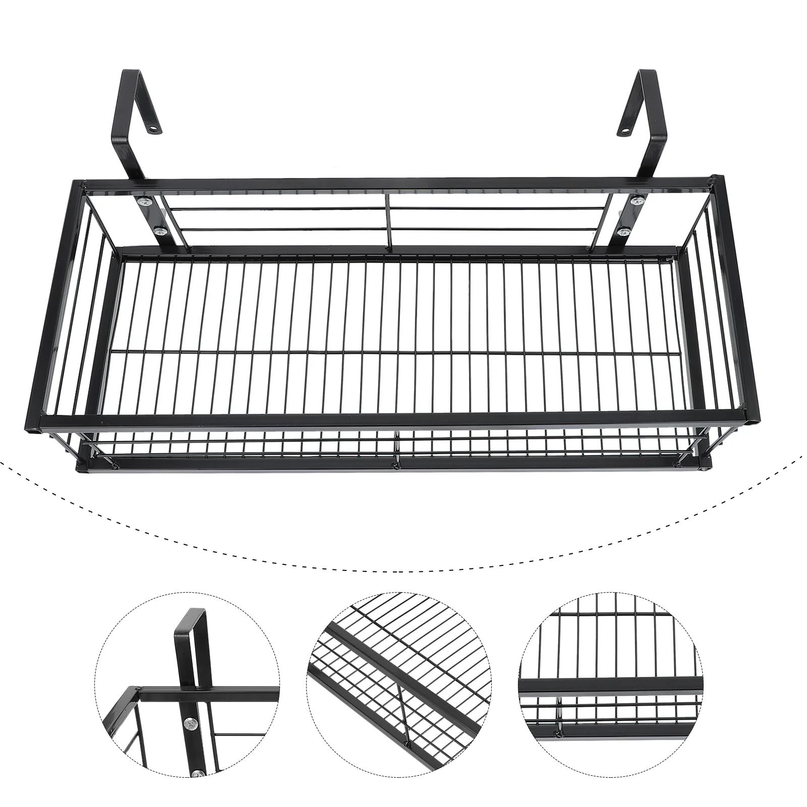 

1Pc Plants Pot Hanging Holder Hanging Railing Flower Rack Bonsai Hanging Rack