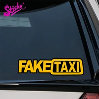 sticky fake taxi funny warning plaques signs car sticker decal decor waterproof the whole body vinyl