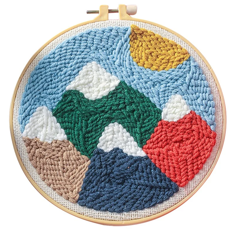 

Наборы для вышивки для начинающих, пейзаж, горы, наборы для вышивки крестиком «сделай сам», дырокол, домашний декор