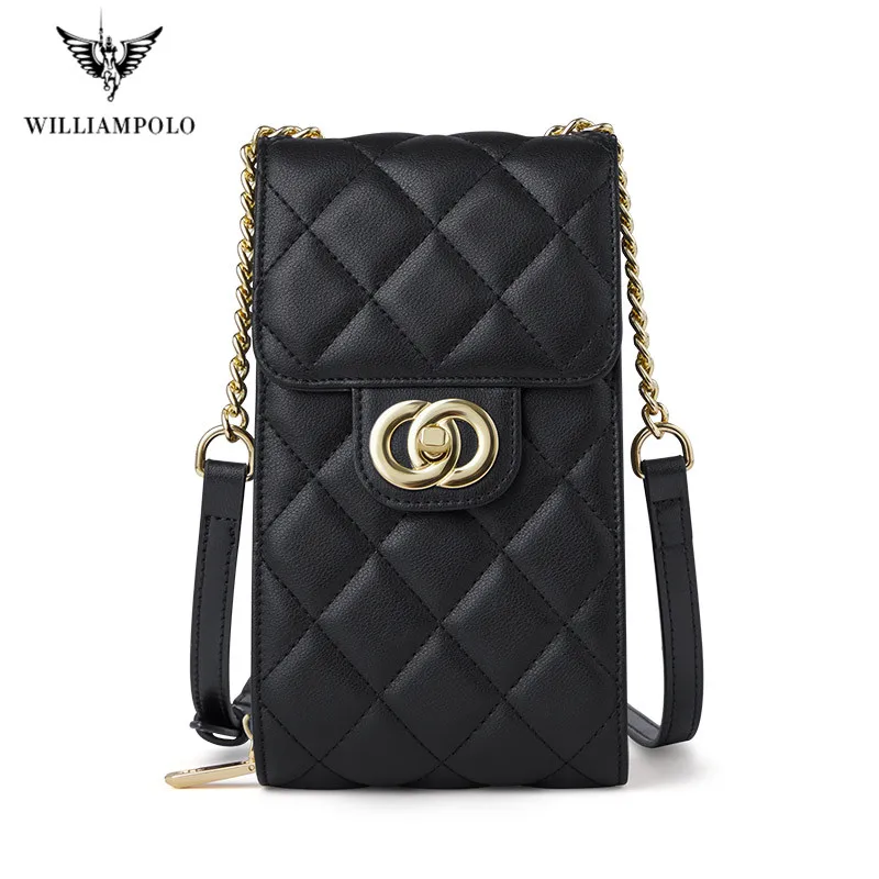 

WilliamPOLO Luxury Brand Leather Wallets Women Long Zipper Coin Purses Design Clutch Wallet Female Money Credit Card Holder