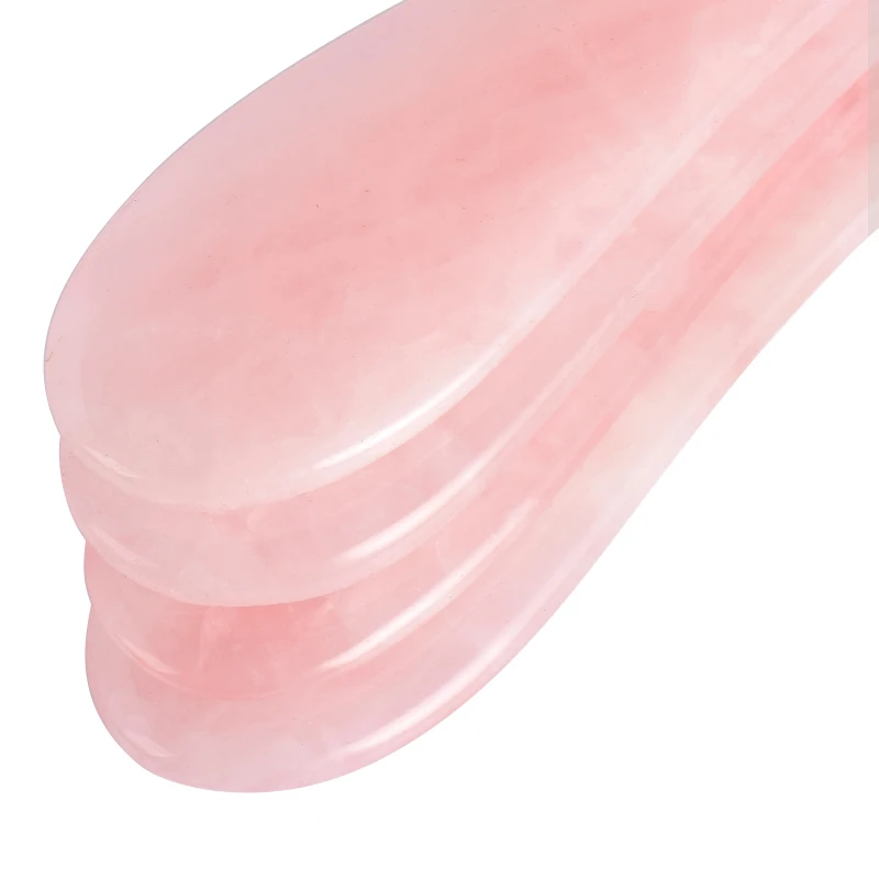 Натуральный розовый кварц гуаша массажер в форме рыбы лица нефрит для массажа gua