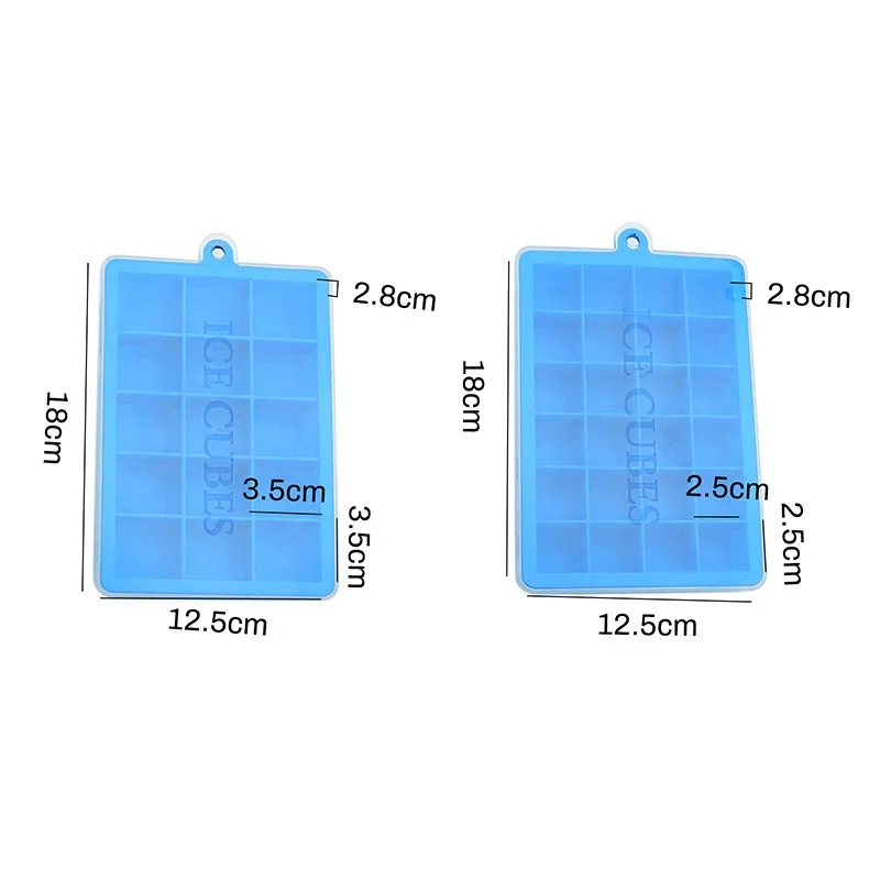 

24 Grids Ice Cube Tray Food Grade Silicone Ice Cube Maker Mold With Lid For Ice Cream Chocolate Party Whiskey Cocktail Drink