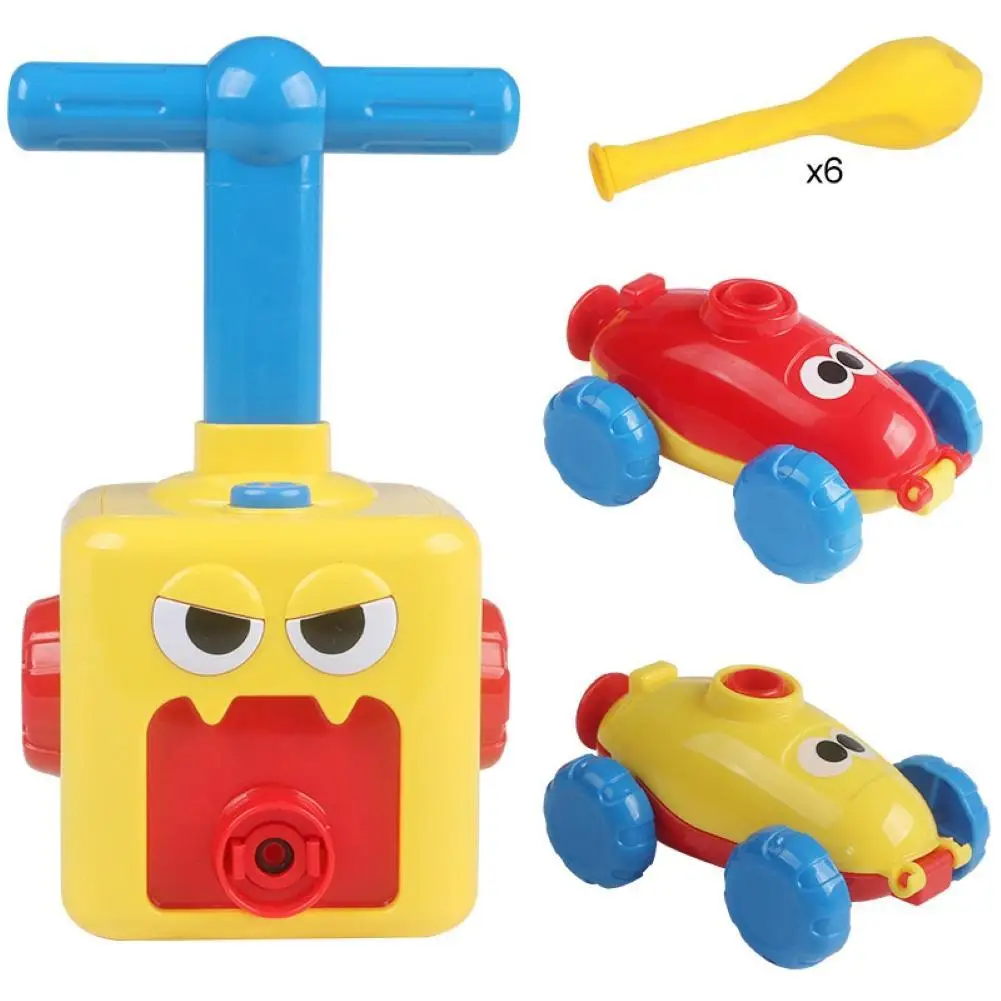 

Press-Powered Racing Car with Manual Balloon Pump Early Educational Learning Toys Kids Gift